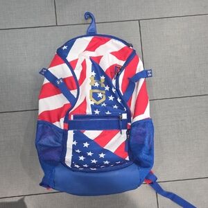 Under Armour Red, White, and Blue Baseball Backpack